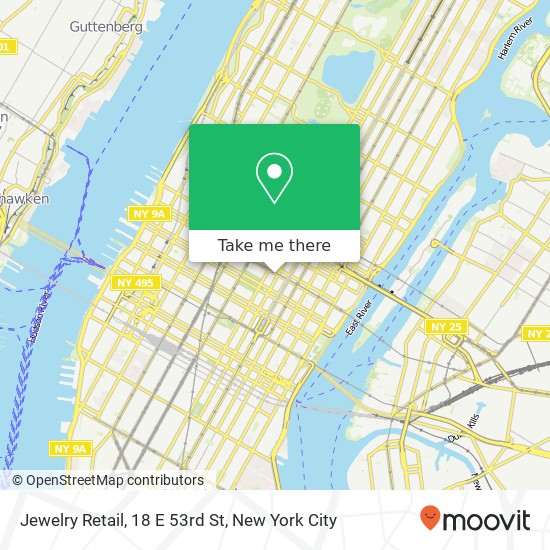 Jewelry Retail, 18 E 53rd St map