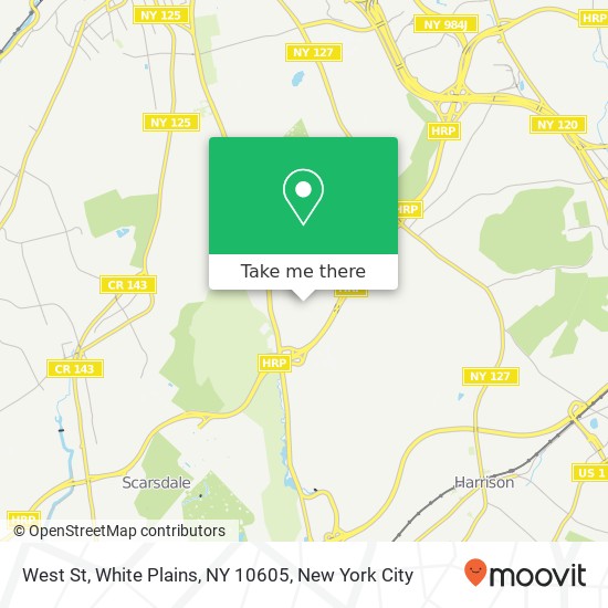 West St, White Plains, NY 10605 map