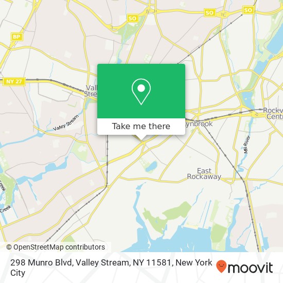 298 Munro Blvd, Valley Stream, NY 11581 map