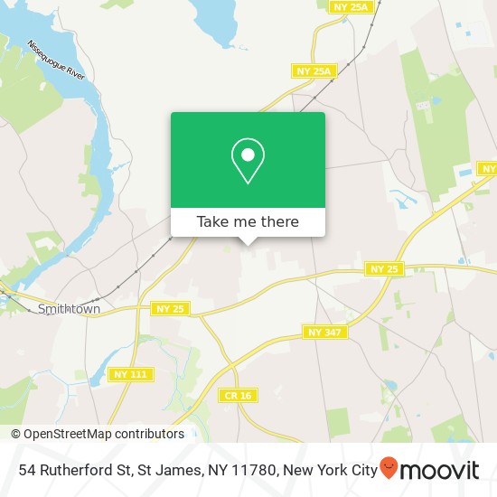54 Rutherford St, St James, NY 11780 map