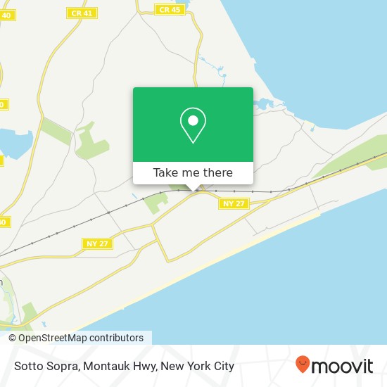 Mapa de Sotto Sopra, Montauk Hwy