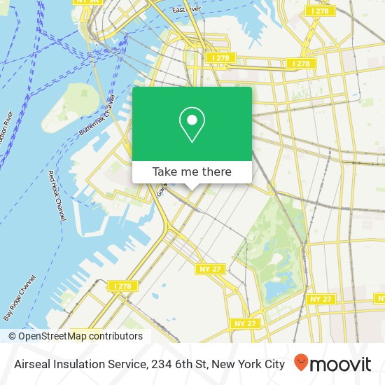 Mapa de Airseal Insulation Service, 234 6th St