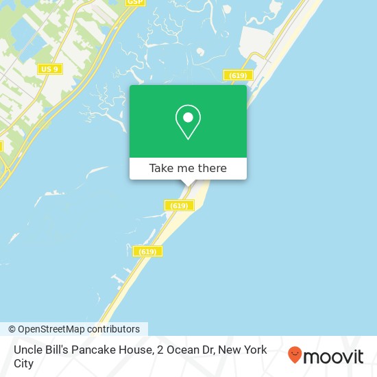Uncle Bill's Pancake House, 2 Ocean Dr map