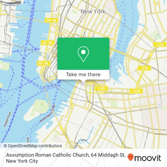 Mapa de Assumption Roman Catholic Church, 64 Middagh St