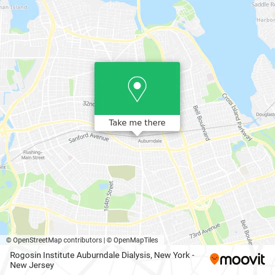 Rogosin Institute Auburndale Dialysis map
