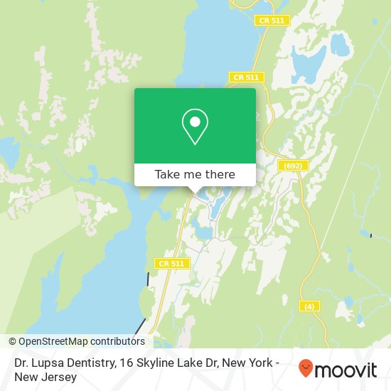 Mapa de Dr. Lupsa Dentistry, 16 Skyline Lake Dr