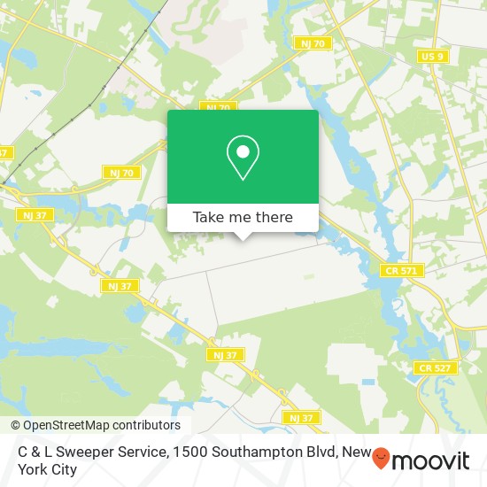 Mapa de C & L Sweeper Service, 1500 Southampton Blvd