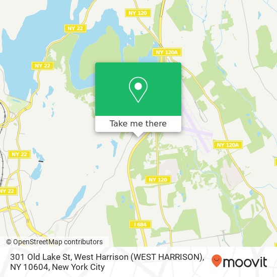 Mapa de 301 Old Lake St, West Harrison (WEST HARRISON), NY 10604
