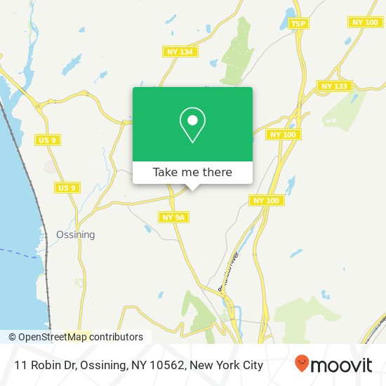 Mapa de 11 Robin Dr, Ossining, NY 10562
