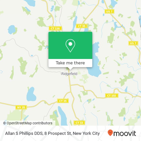 Mapa de Allan S Phillips DDS, 8 Prospect St