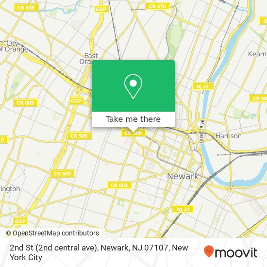 2nd St (2nd central ave), Newark, NJ 07107 map