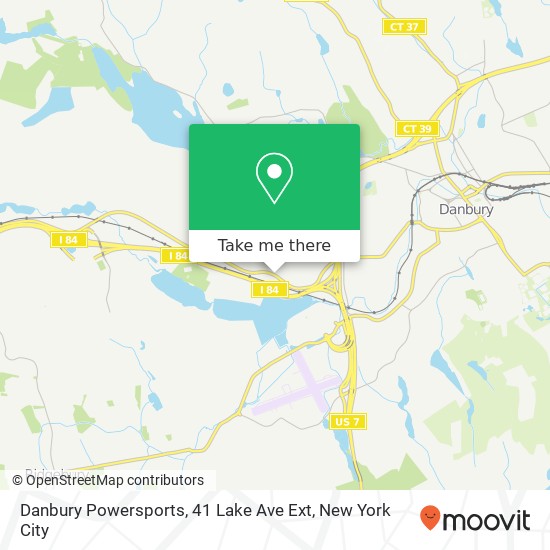 Danbury Powersports, 41 Lake Ave Ext map