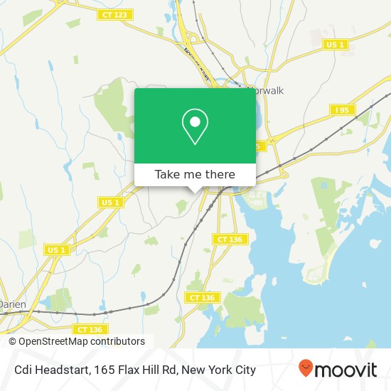 Mapa de Cdi Headstart, 165 Flax Hill Rd