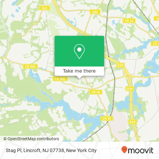 Stag Pl, Lincroft, NJ 07738 map