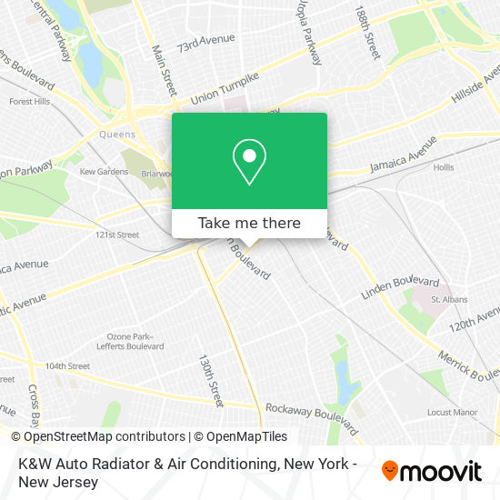 K&W Auto Radiator & Air Conditioning map