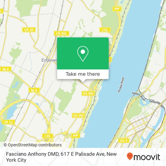 Mapa de Fasciano Anthony DMD, 617 E Palisade Ave