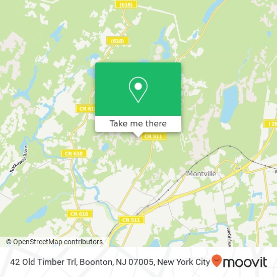 42 Old Timber Trl, Boonton, NJ 07005 map