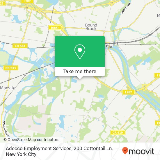 Adecco Employment Services, 200 Cottontail Ln map