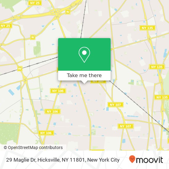 29 Maglie Dr, Hicksville, NY 11801 map