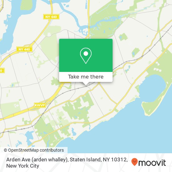 Mapa de Arden Ave (arden whalley), Staten Island, NY 10312