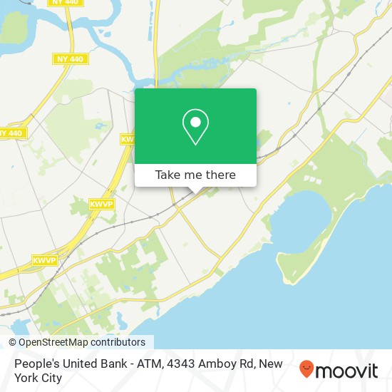 People's United Bank - ATM, 4343 Amboy Rd map