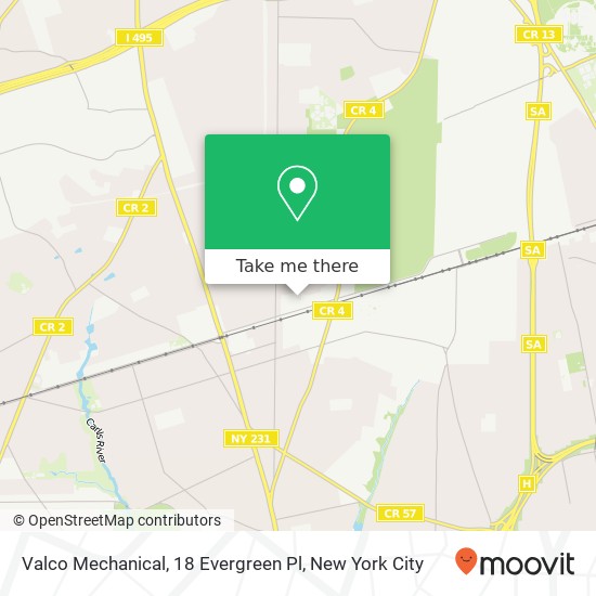 Valco Mechanical, 18 Evergreen Pl map