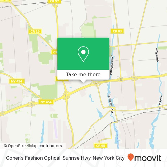 Mapa de Cohen's Fashion Optical, Sunrise Hwy