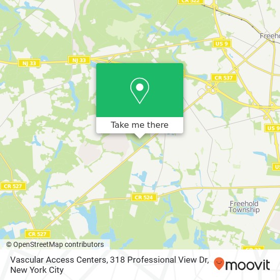 Vascular Access Centers, 318 Professional View Dr map