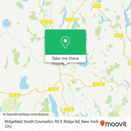 Ridgefield Youth Counselor, 90 E Ridge Rd map