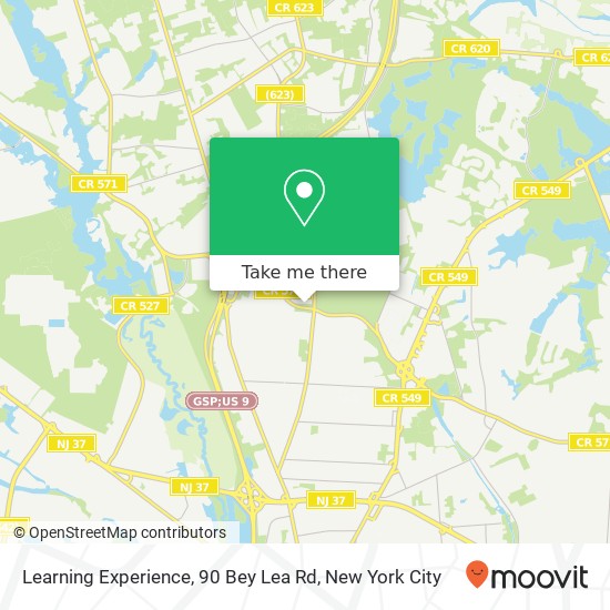 Mapa de Learning Experience, 90 Bey Lea Rd