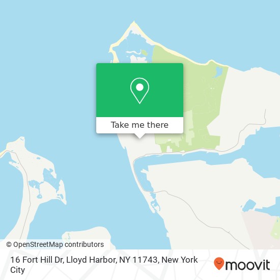 Mapa de 16 Fort Hill Dr, Lloyd Harbor, NY 11743