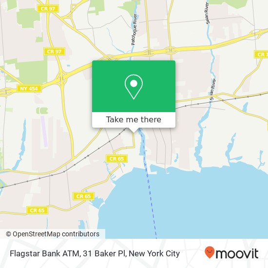 Flagstar Bank ATM, 31 Baker Pl map