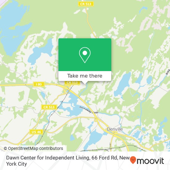Mapa de Dawn Center for Independent Living, 66 Ford Rd