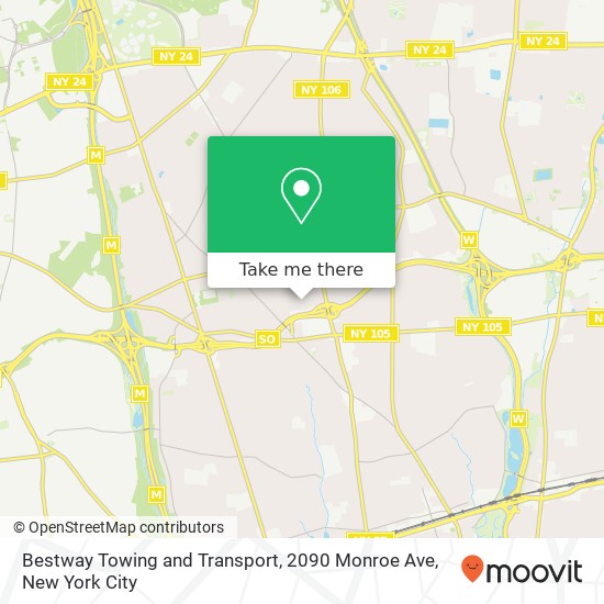 Bestway Towing and Transport, 2090 Monroe Ave map