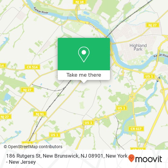 186 Rutgers St, New Brunswick, NJ 08901 map