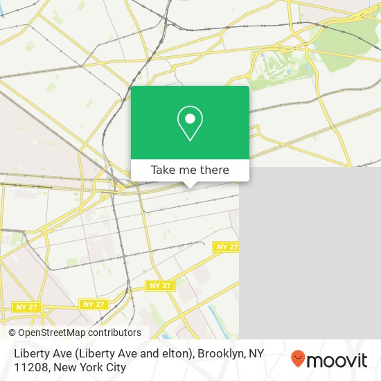 Liberty Ave (Liberty Ave and elton), Brooklyn, NY 11208 map