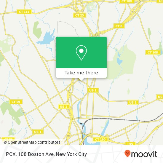 PCX, 108 Boston Ave map