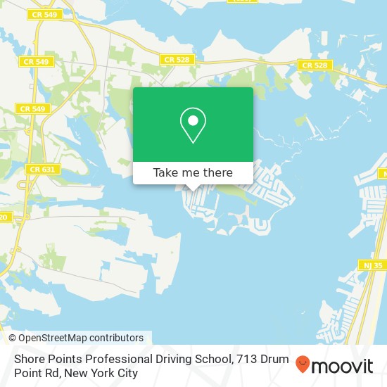 Shore Points Professional Driving School, 713 Drum Point Rd map