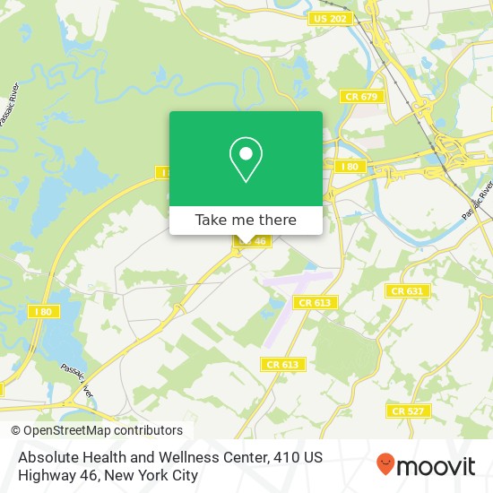 Mapa de Absolute Health and Wellness Center, 410 US Highway 46