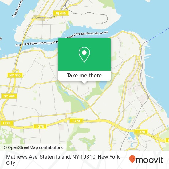 Mapa de Mathews Ave, Staten Island, NY 10310