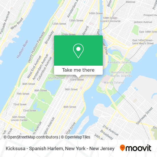 Kicksusa - Spanish Harlem map