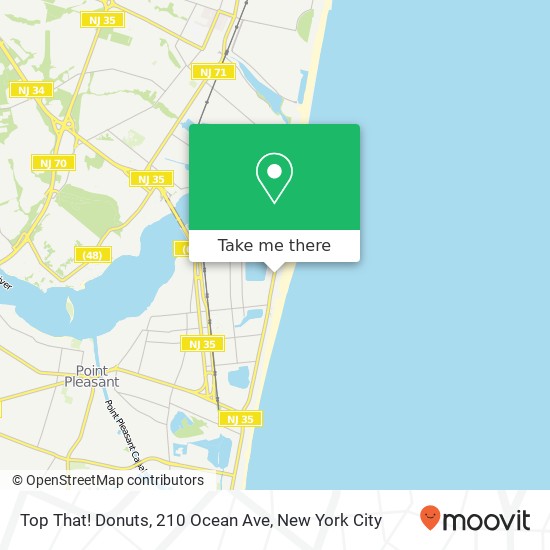 Mapa de Top That! Donuts, 210 Ocean Ave
