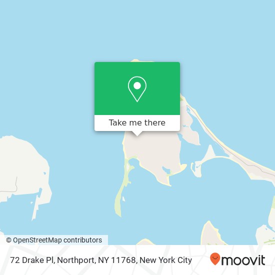 Mapa de 72 Drake Pl, Northport, NY 11768