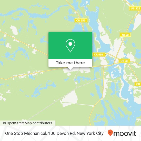 One Stop Mechanical, 100 Devon Rd map