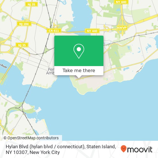 Mapa de Hylan Blvd (hylan blvd / connecticut), Staten Island, NY 10307