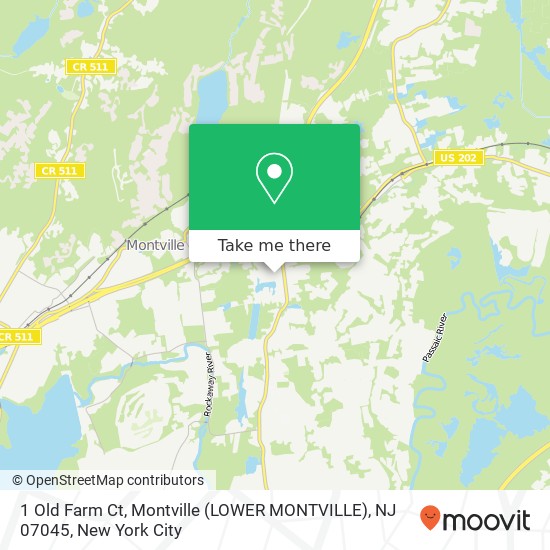 1 Old Farm Ct, Montville (LOWER MONTVILLE), NJ 07045 map