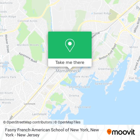 Fasny French-American School of New York map