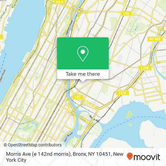 Morris Ave (e 142nd morris), Bronx, NY 10451 map