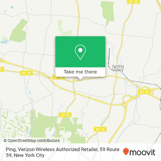 Ping, Verizon Wireless Authorized Retailer, 59 Route 59 map