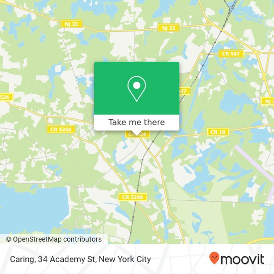 Caring, 34 Academy St map